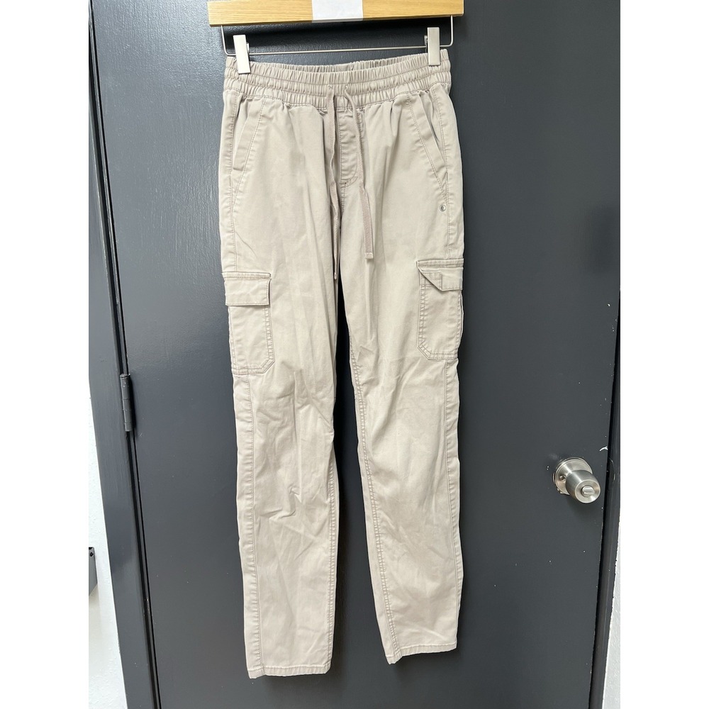 Prana Pants Women's Sz XS Cream Organic Cotton Crestwood Cargo Jogger W43190904